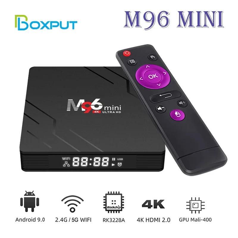 M96 ̴ Ʈ TV ڽ, ȵ̵ 9.0 TV ڽ, Ĩ RK3228A, 2.4G, 5G , 4K TV ڽ, ̵ ÷̾,  ڽ, 2GB, 16GB